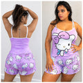 Pijama de Tirantes lila Clásico