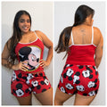 Pijama de Tirantes Rojo con Short