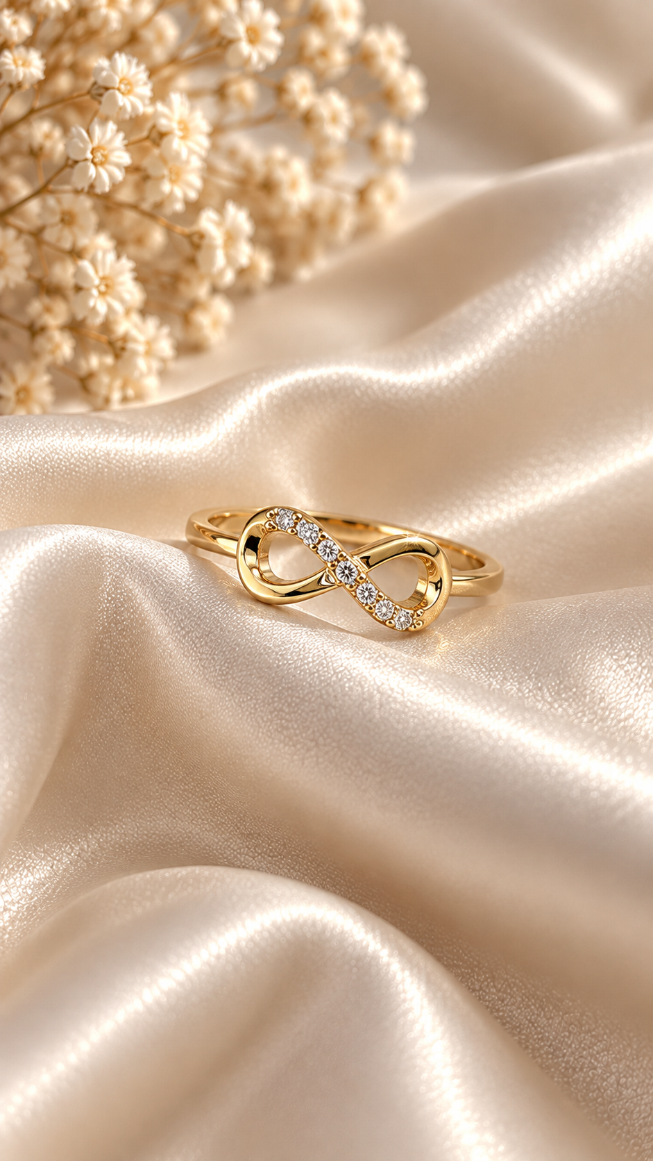 Simple 14K Gold Plated Infinity Ring ✨