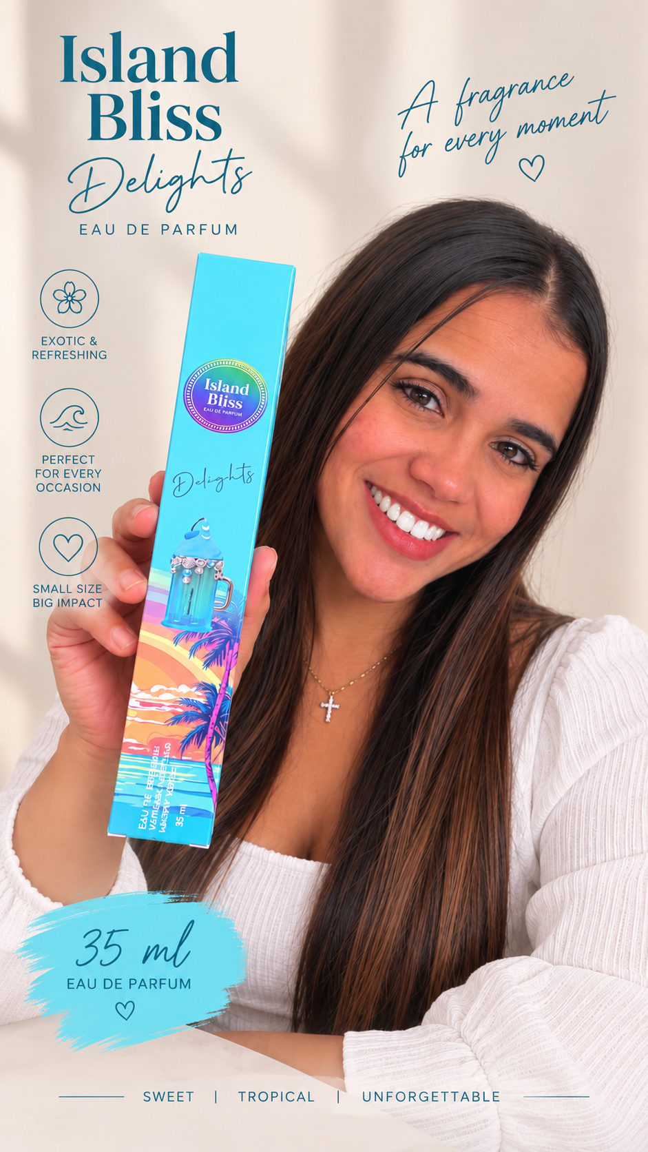 Island Bliss Delights Eau de Parfum 35ml – Tropical Sweet Fragrance