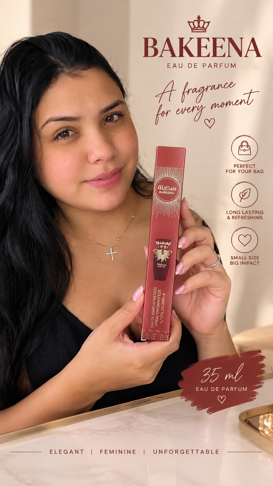 Bakeena Eau de Parfum 35ml – Warm Elegant Fragrance
